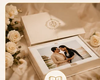 Premium wedding album and prints